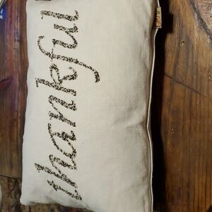 𝅺DEVI Designs Cotton Thankful Pillow